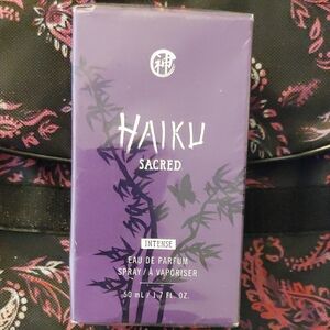 Haiku Sacred Intense Floral, Tangerine/Rose Notes Purple Packaging. New